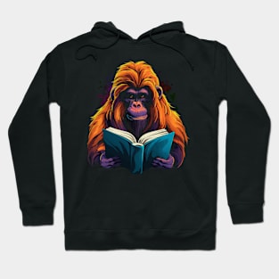 Orangutan Reads Book Hoodie